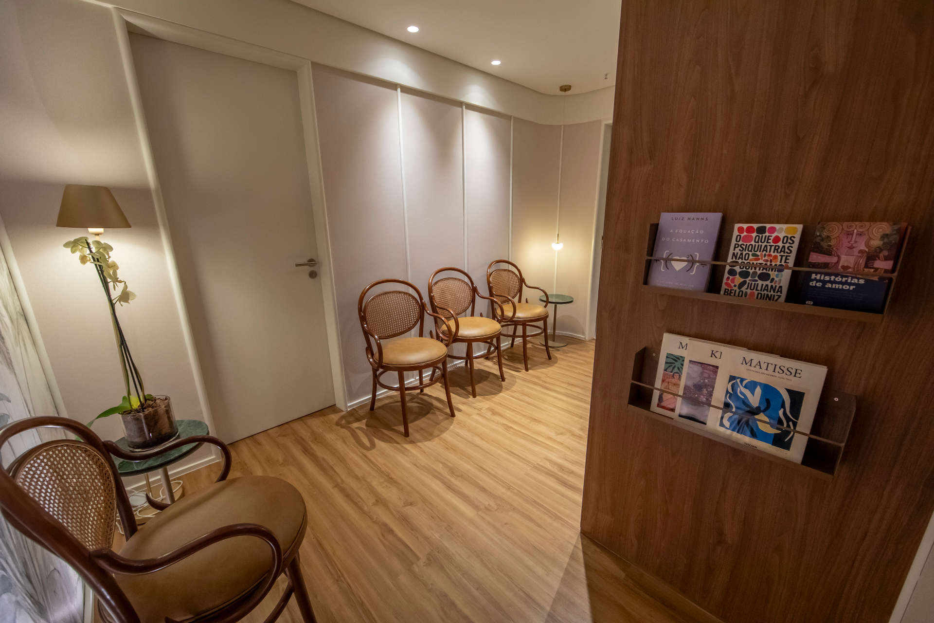 Sala de espera da Clínica Cristina Linhares